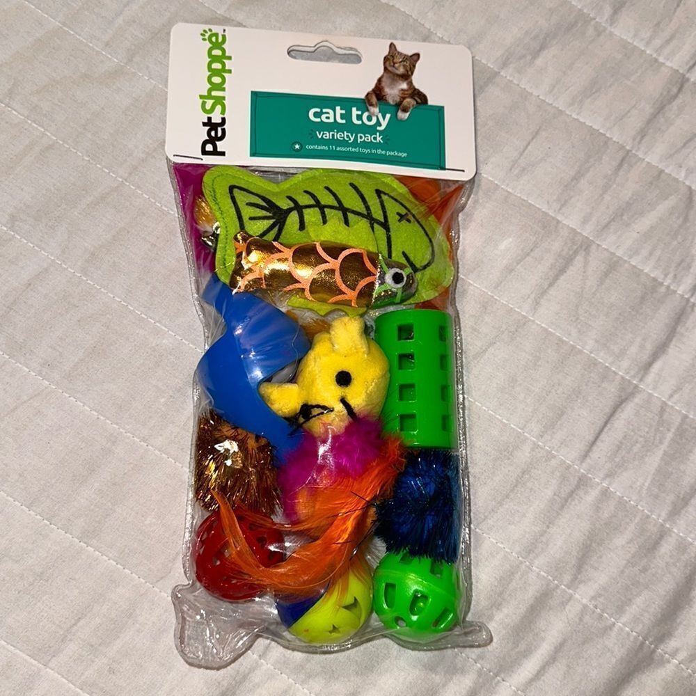 PetShoppe Cat Toy Variety Pack Bundle 11 Assorted Toys Package